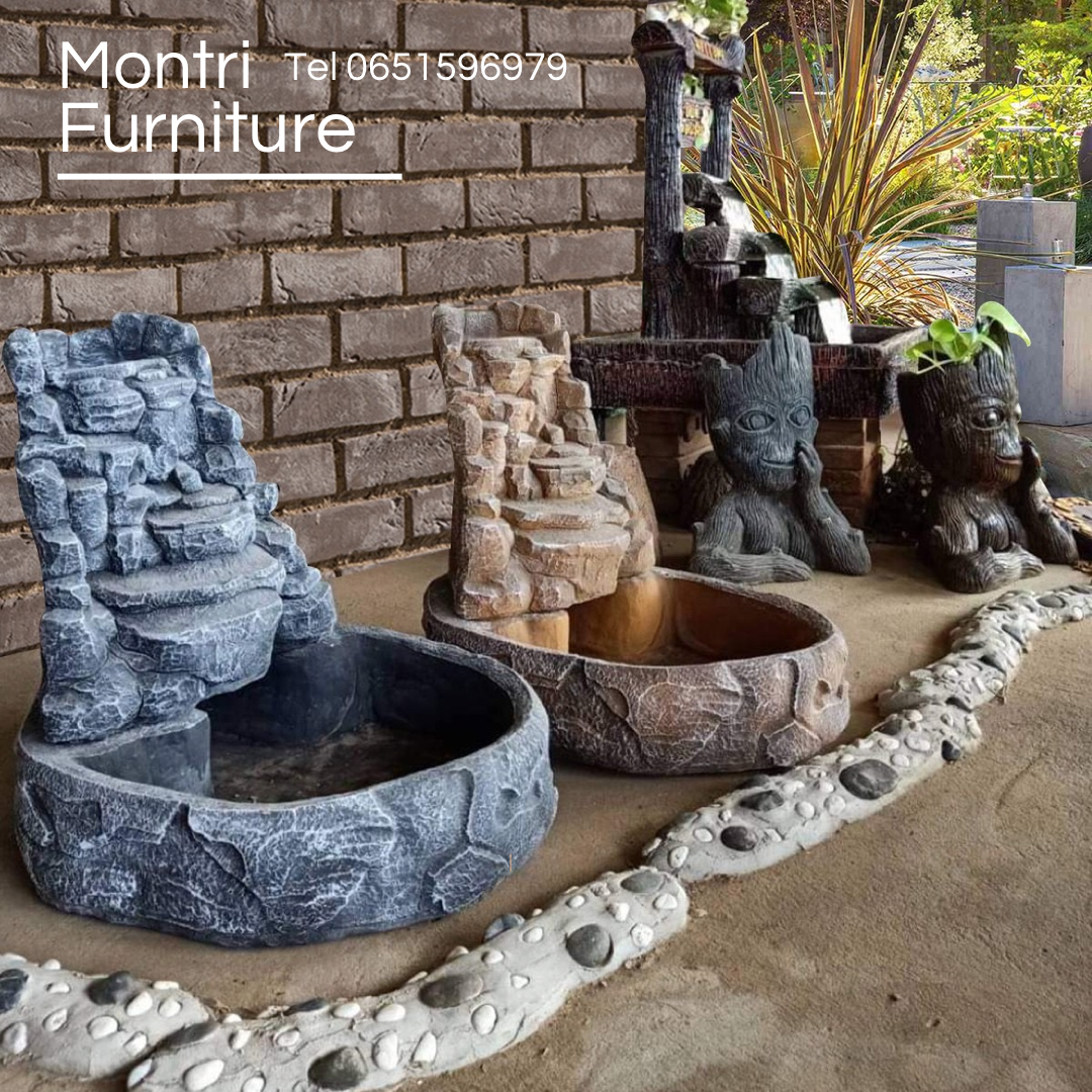 น้ำตกแต่งสวน น้ำตกฮวงจุ้ย น้ำตกหิน น้ำตกตั้งพื้น งาน DIY น้ำตกฮวงจุ้ย รุ่น Stone ส่งฟรีทั่วไทยพร้อมติดตั้ง