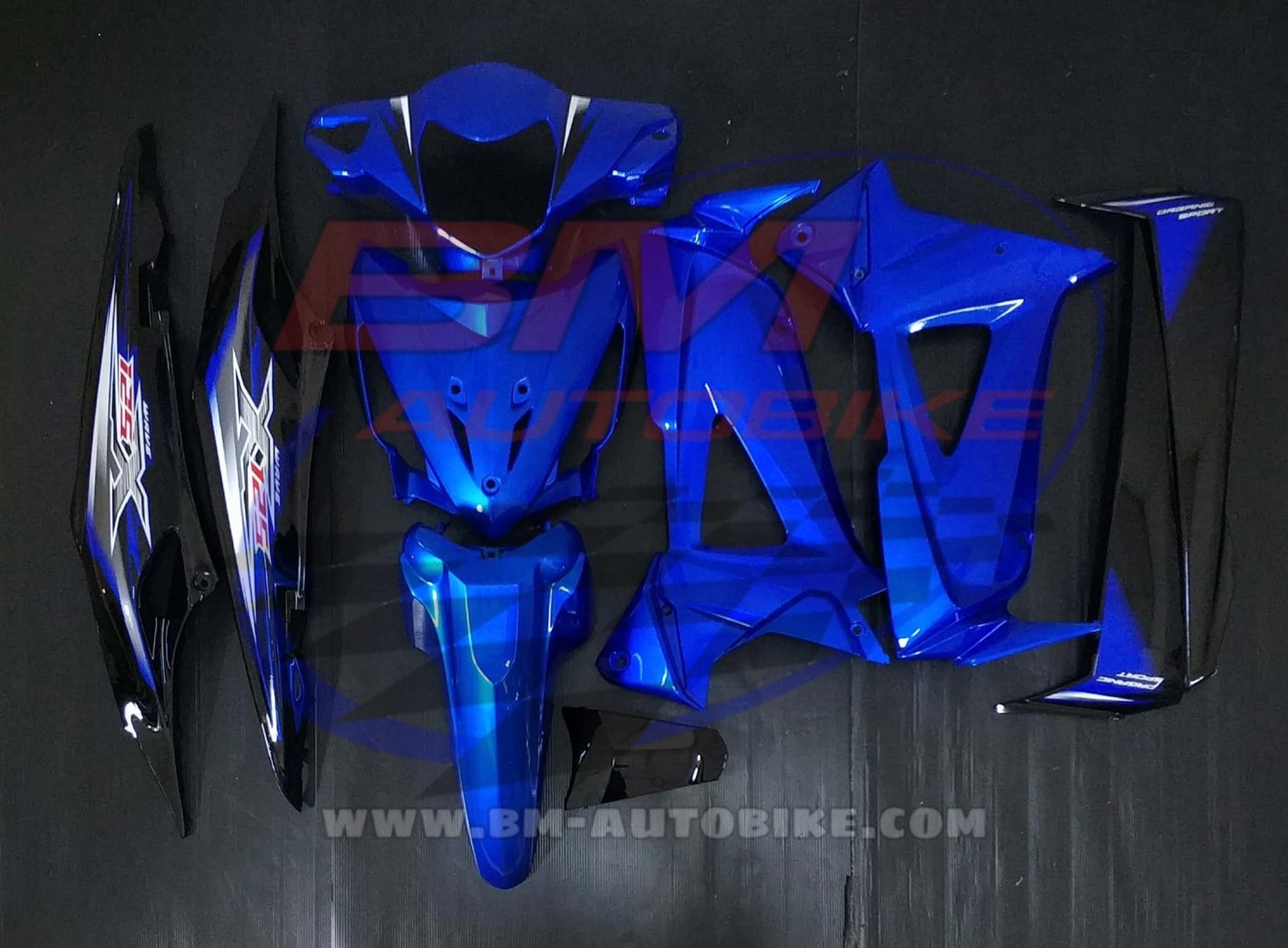 ชุดสี WAVE125X-100X น้ำเงินดำ 4 กก.
