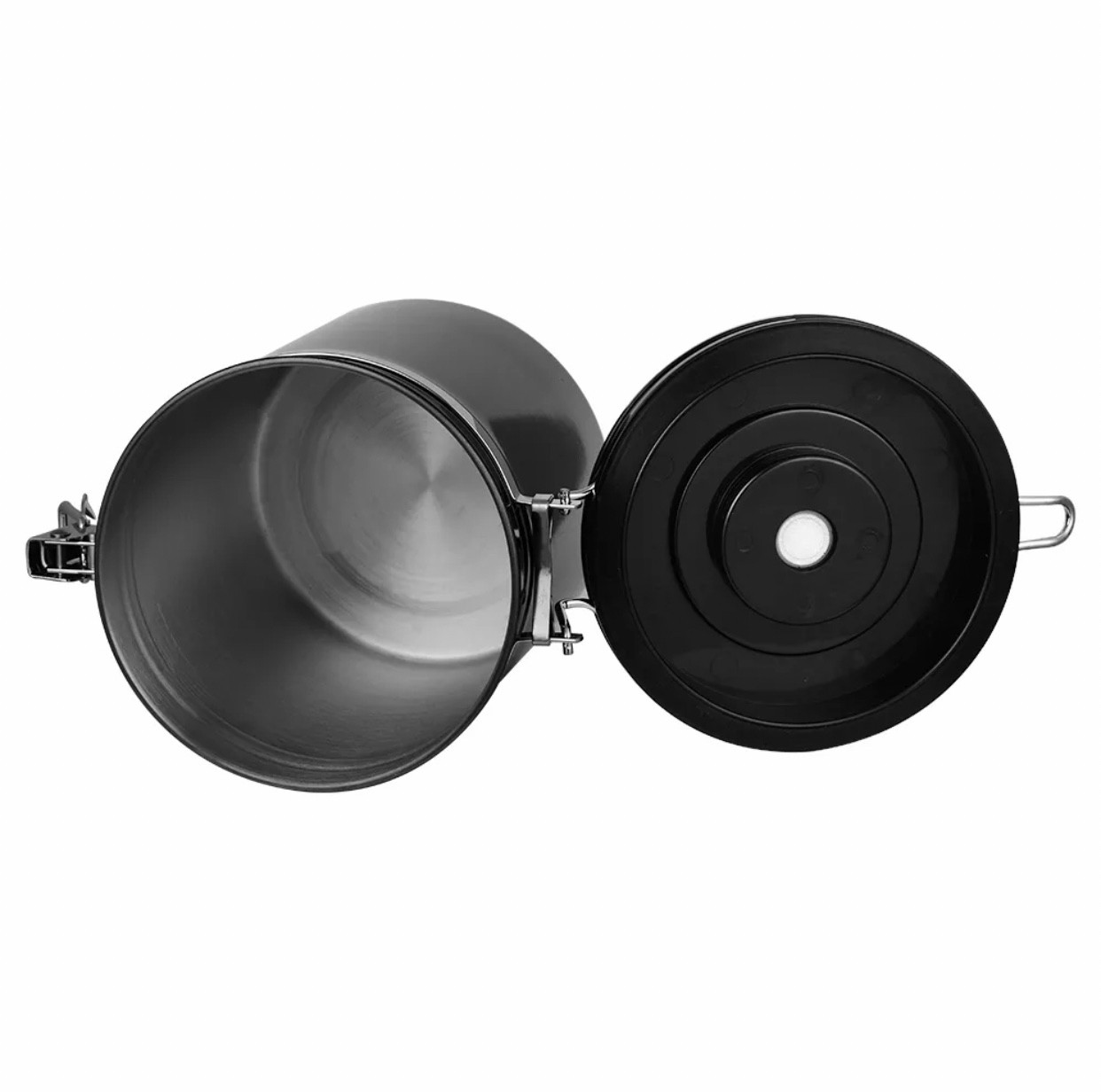 โถเก็บกาแฟ สแตนเลสเกรดหนา มี 3 ขนาด สีขาวและดำ