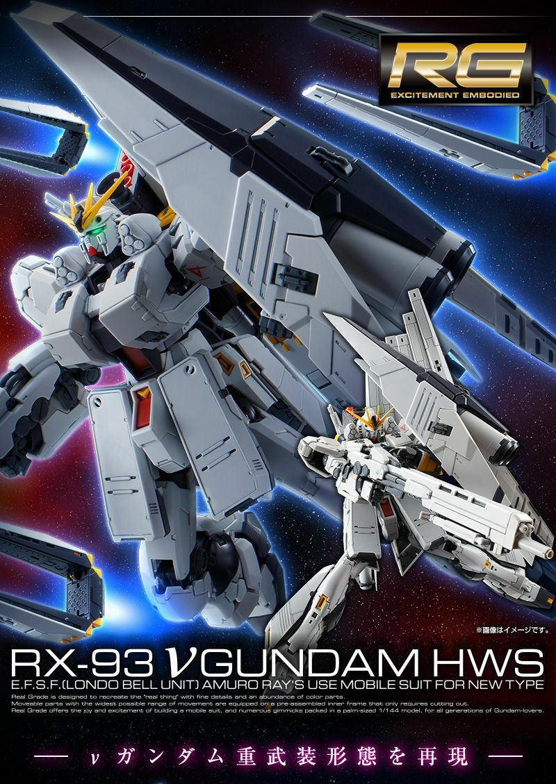 (RG) 1/144 HWS EXPANSION SET FOR NU GUNDAM (Premium Bandai)