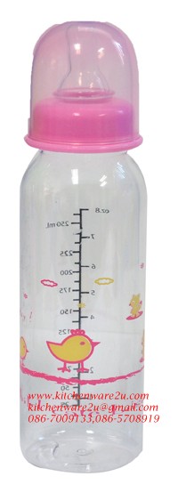 P02550 ขวดนม 8 Oz พร้อมจุกซิลิโคน และ ฝาครอบ ราคาต่อโหล (คลิ๊กที่สินค้าเพื่อดูรายละเอียด)