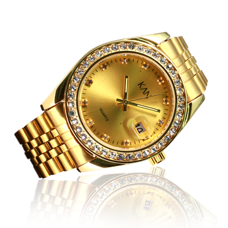 [ฟรี!เซ็ตของแถมมูลค่า3,550บ.] นาฬิกาข้อมือกันน้ำ KANWATCH รุ่น Luxury Gold24K หรูหราระดับพรีเมี่ยม [ไม่รวมถ่านนาฬิกา, QC สินค้าให้ก่อนจัดส่ง]