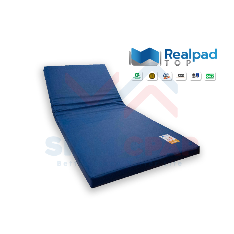 ที่นอนยางพารา กระจายแรงกดทับ นุ่มสบาย ทนทาน Realpad TOP รับประกัน 5 ปี
