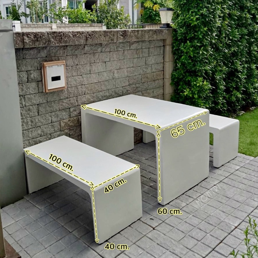 ชุดโต๊ะสนาม โต๊ะสนาม ชุดโต๊ะปูนซีเมนต์สไตล์ลอฟท์ โต๊ะปูนลอฟท์ โต๊ะปูนสไตล์ลอฟท์ แต่งบ้านสไตล์ Modern Classic