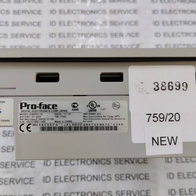 HMI " PROFACE " MODEL : AST3301-S1-D24