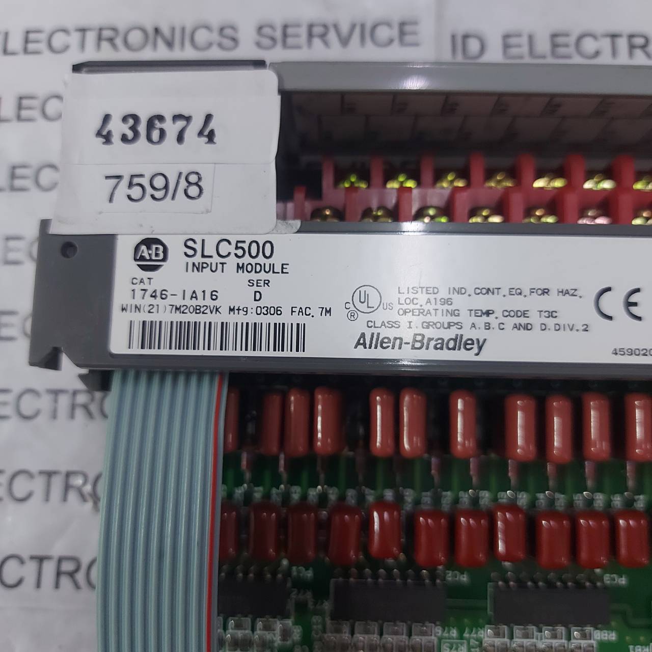 PLC " ALLEN-BRADLEY " MODEL : 1746-IA16 D