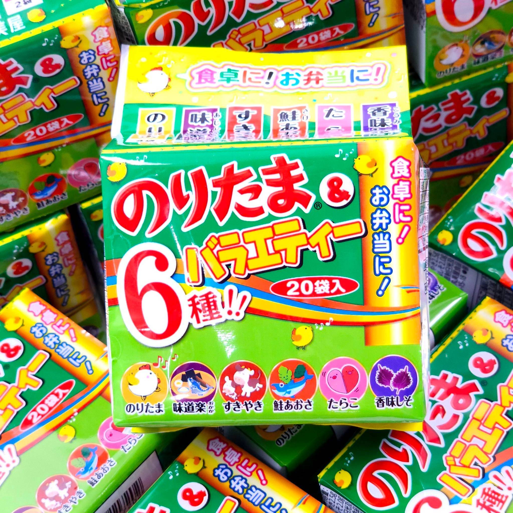 ผงโรยข้าวรวม 6 รส จากแบรนด์ Marumiya Noritama & Variety Mini Pack 20 ซอง