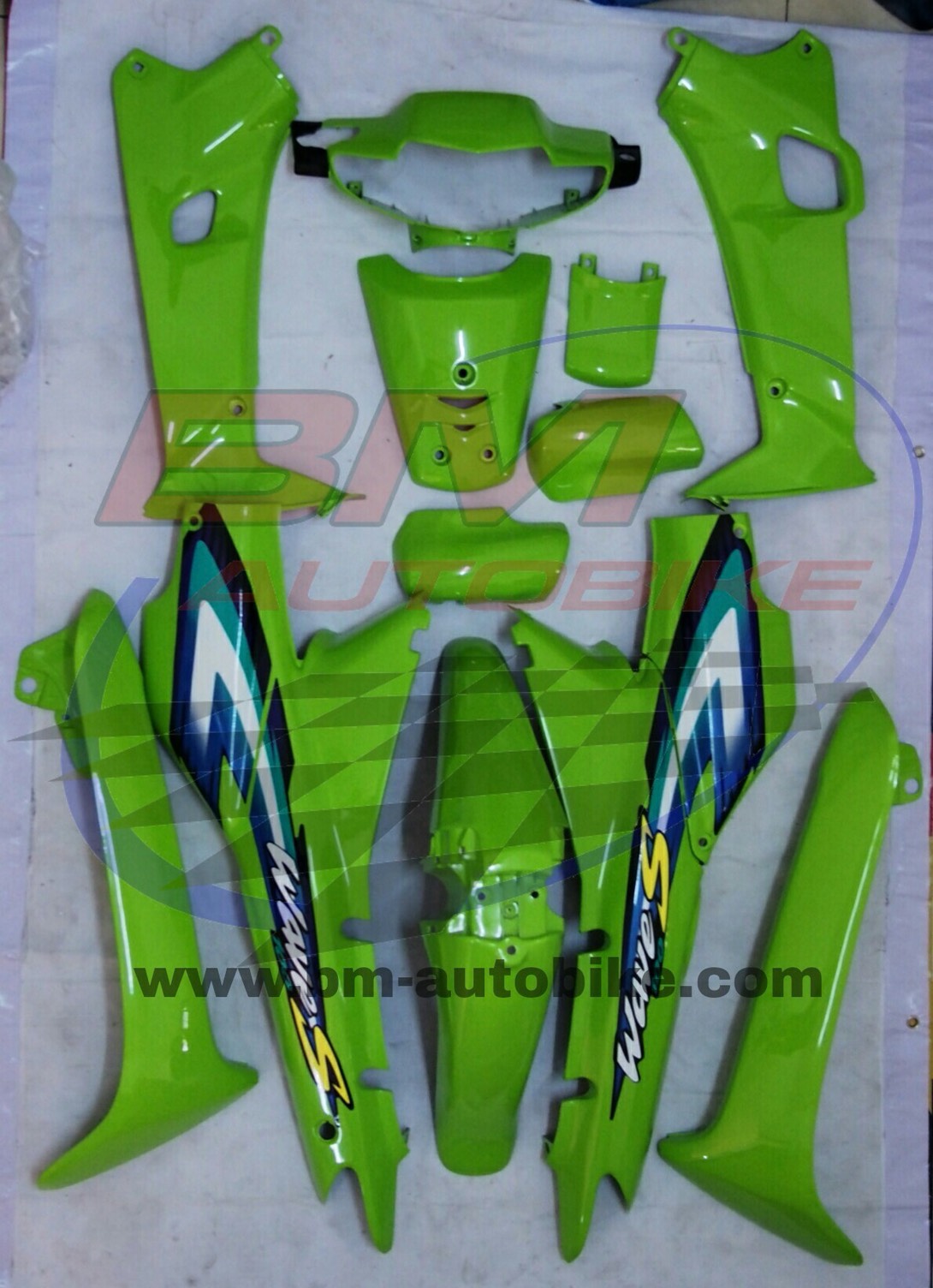 ชุดสี WAVE 100 110 เขียวตอง 4 กก.
