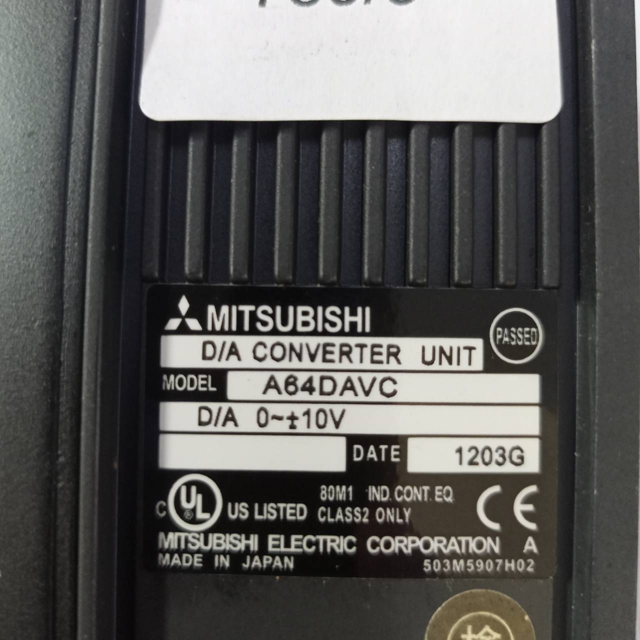 PLC "MITSUBISHI " MODEL : A64DAVC
