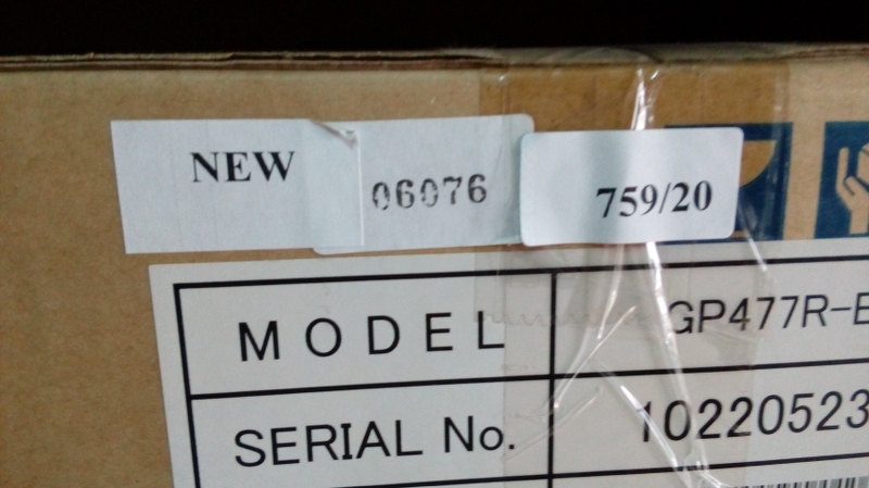 HMI " PROFACE " MODEL : GP477R-EG11