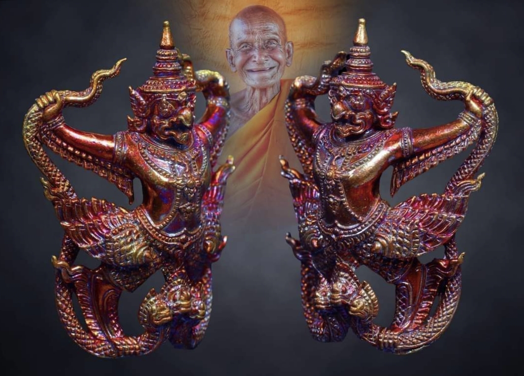 พญาครุฑ จอมราชันย์[เนื้อปัญจสัมฤทธิ์]⭐[หลวงปู่ศักดิ์ สมาหิโต] ▪ช้างเผือกไม่เปิดตัว▪