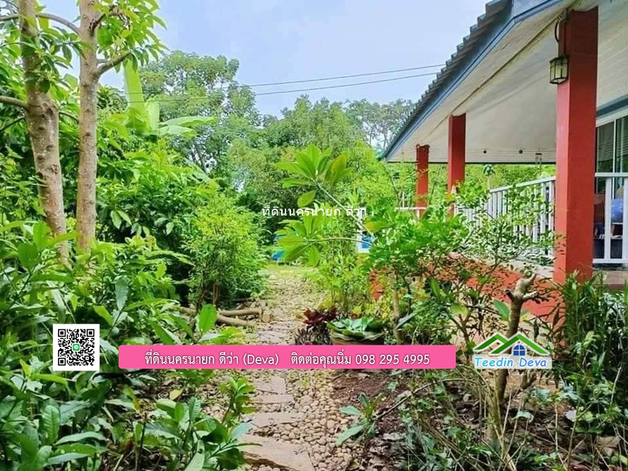บ้านสวน ผลไม้ วิวอุทยานเขาใหญ่ เนื้อที่ 2 ไร่ 1 งาน อ.ปากพลี จ.นครนายก