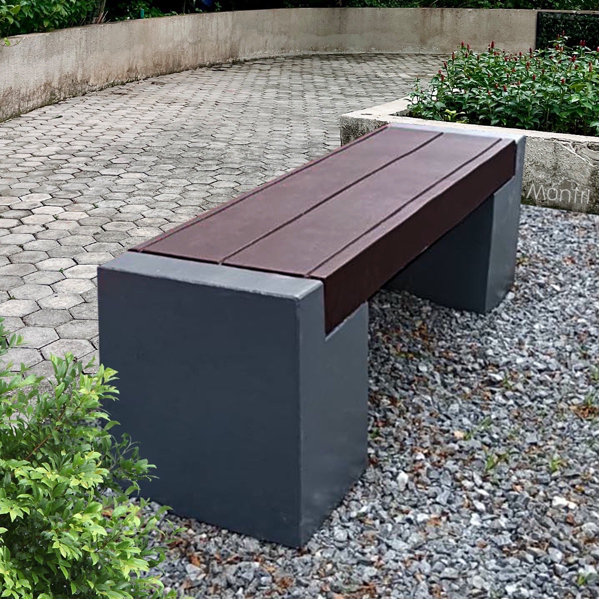 ม้านั่งสนามในสวน ทนทาน สำหรับทุกพื้นที่ ขนาดยาว 120 cm. นั่งได้ 2-3 คน