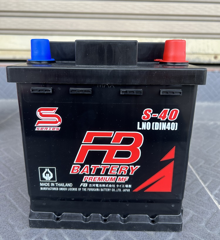 แบตเตอรี่ FB Premium MF S-40LN0 (DIN40-MF) | 12V 40Ah ขั้ว L สำหรับ HYBRID