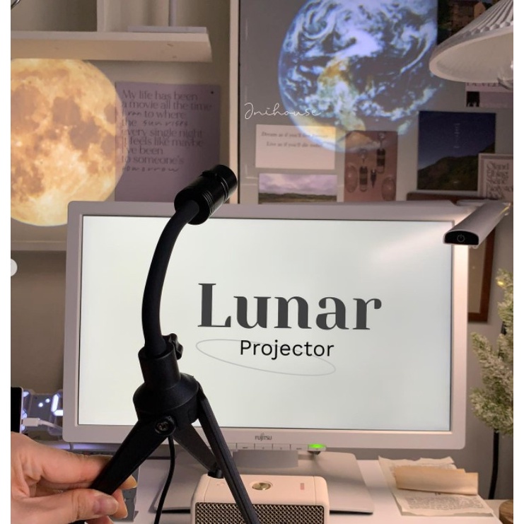 [พร้อมส่ง] Jnihouse : Lunar Projector โปรเจคเตอร์พระจันทร์ ลูกโลก