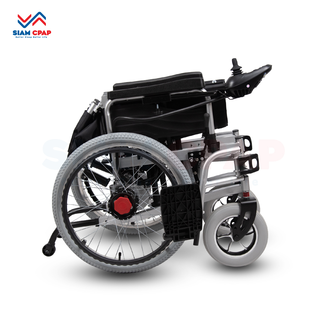 รถเข็นไฟฟ้า แบบพับได้ (Foldable Electric Wheelchair) รุ่นราคาประหยัด รับประกัน 1 ปี