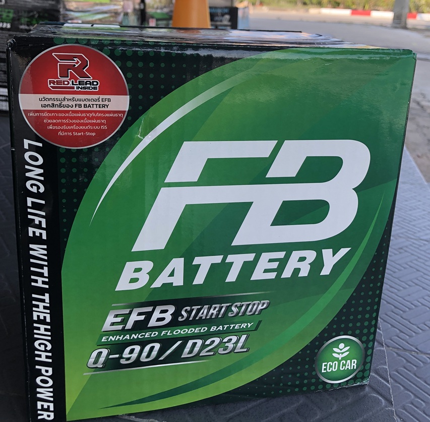 แบตเตอรี่ FB Q90 EFB Start-Stop รองรับระบบสตาร์ท สต็อป 70 แอมป์