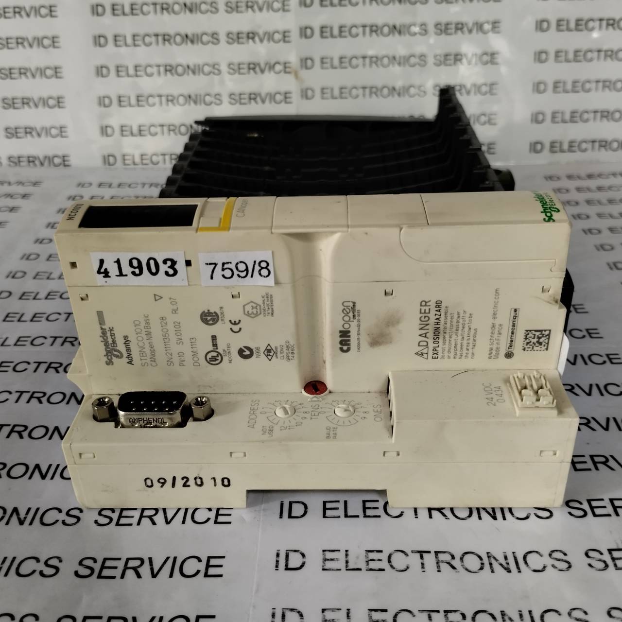 PLC " SCHNEIDER " MODEL : STBNCO1010