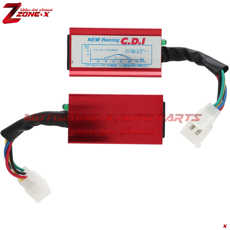 คอยส์จุดระเบิด Aluminum Red 5 Pin Racing AC Ignition CDI Box For 50cc 90cc 110cc 125cc 140cc 150cc 160cc Engine Chinese Pit Dirt Motor Bike อุปกรณ์เสริม เครื่องยนตร์ Part อะไหล่