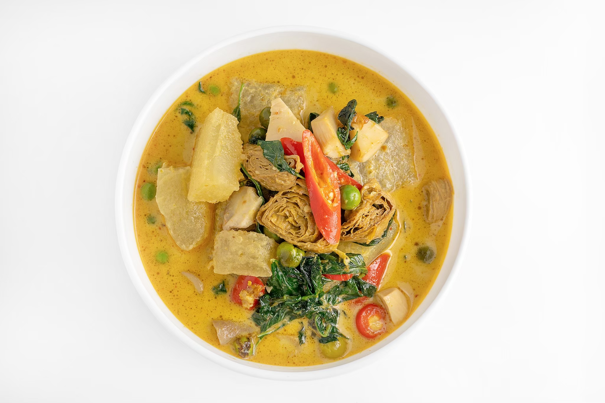 แกงเขียวหวานฟัก (Thai green curry with winter melon)