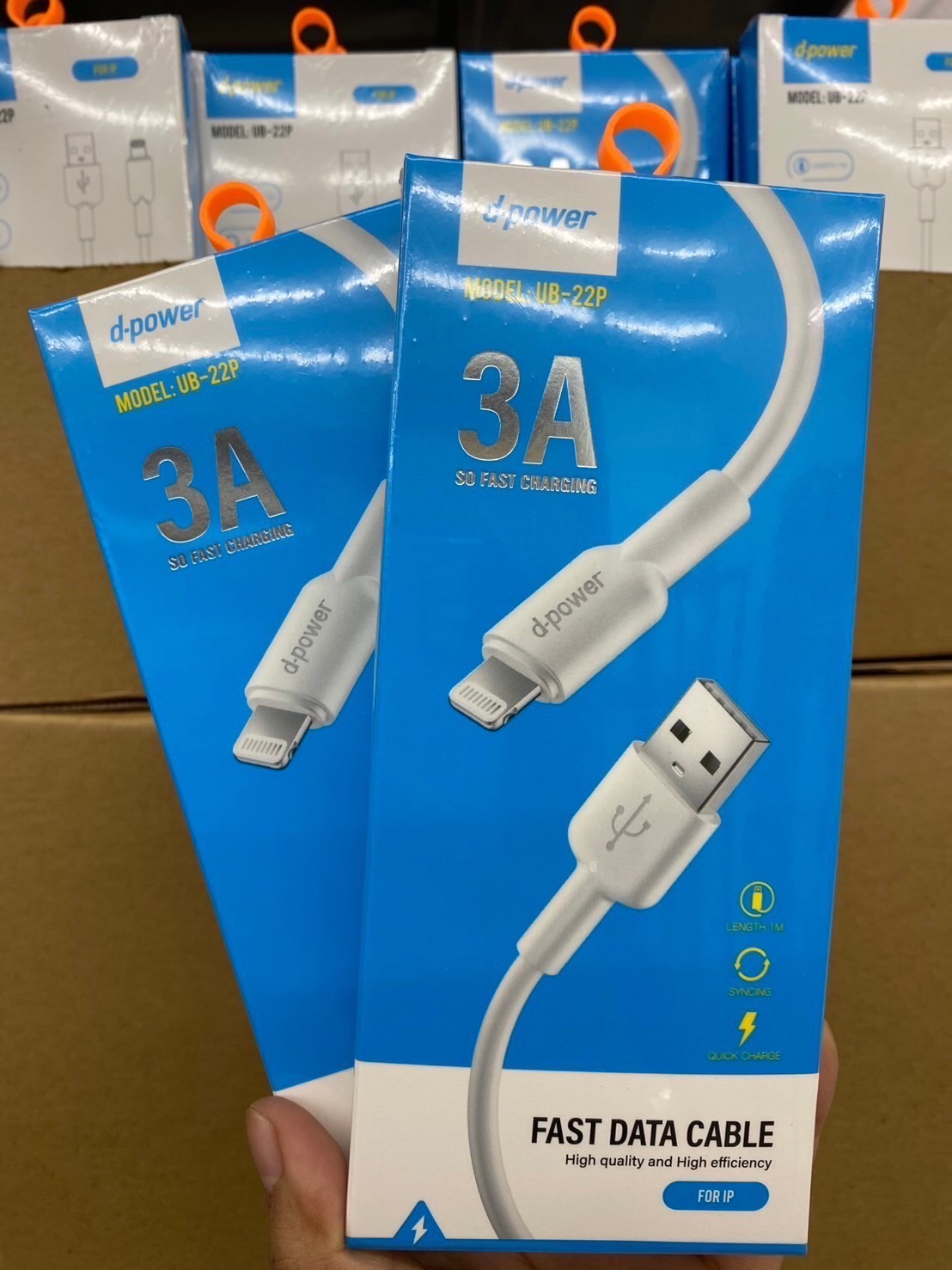 D-Power UB-22P สายชาร์จ 3A Lightning