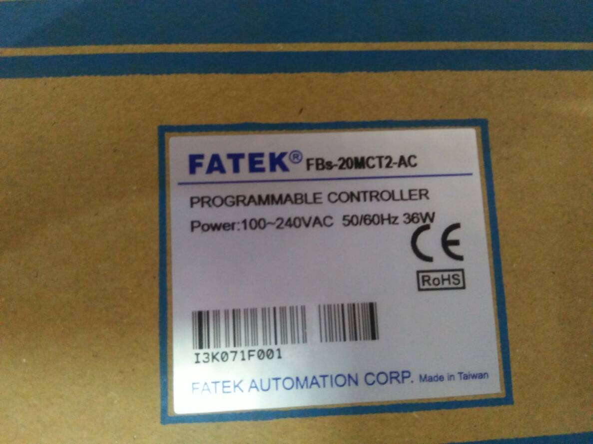 PLC " FATEK " MODEL : FBS-20MCT2-AC