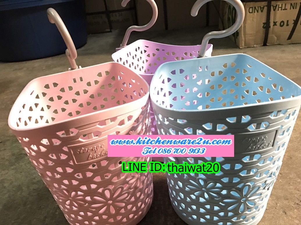 P10213 ขอแขวนสารพัดประโยชน์ (13*13*17 cm) สีสวยมาก (ราคาส่งต่อ 1 โหล:12 ใบ) ขายส่งทุกอย่าง 20 บาท