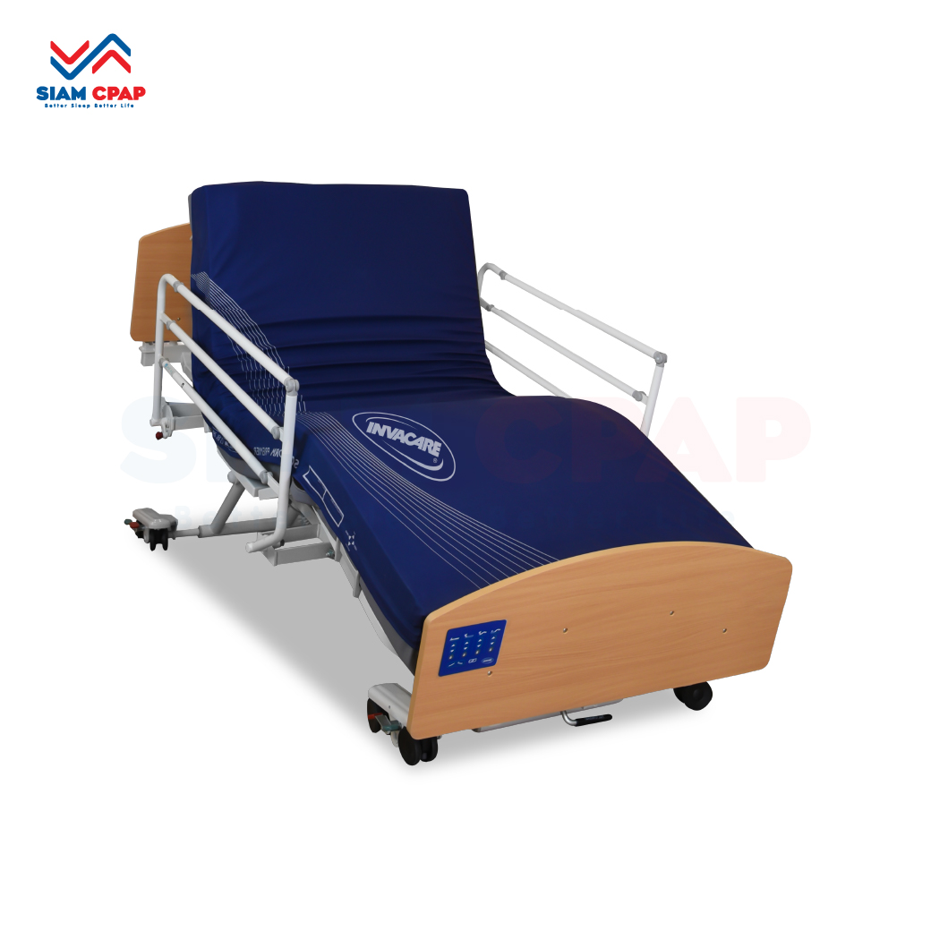 เตียงผู้ป่วยไฟฟ้า 8 ฟังก์ชั่น ปรับขยายความยาวได้ Invacare รุ่น CS8 Floorline King Bed รับประกันศูนย์ไทย 6 ปี