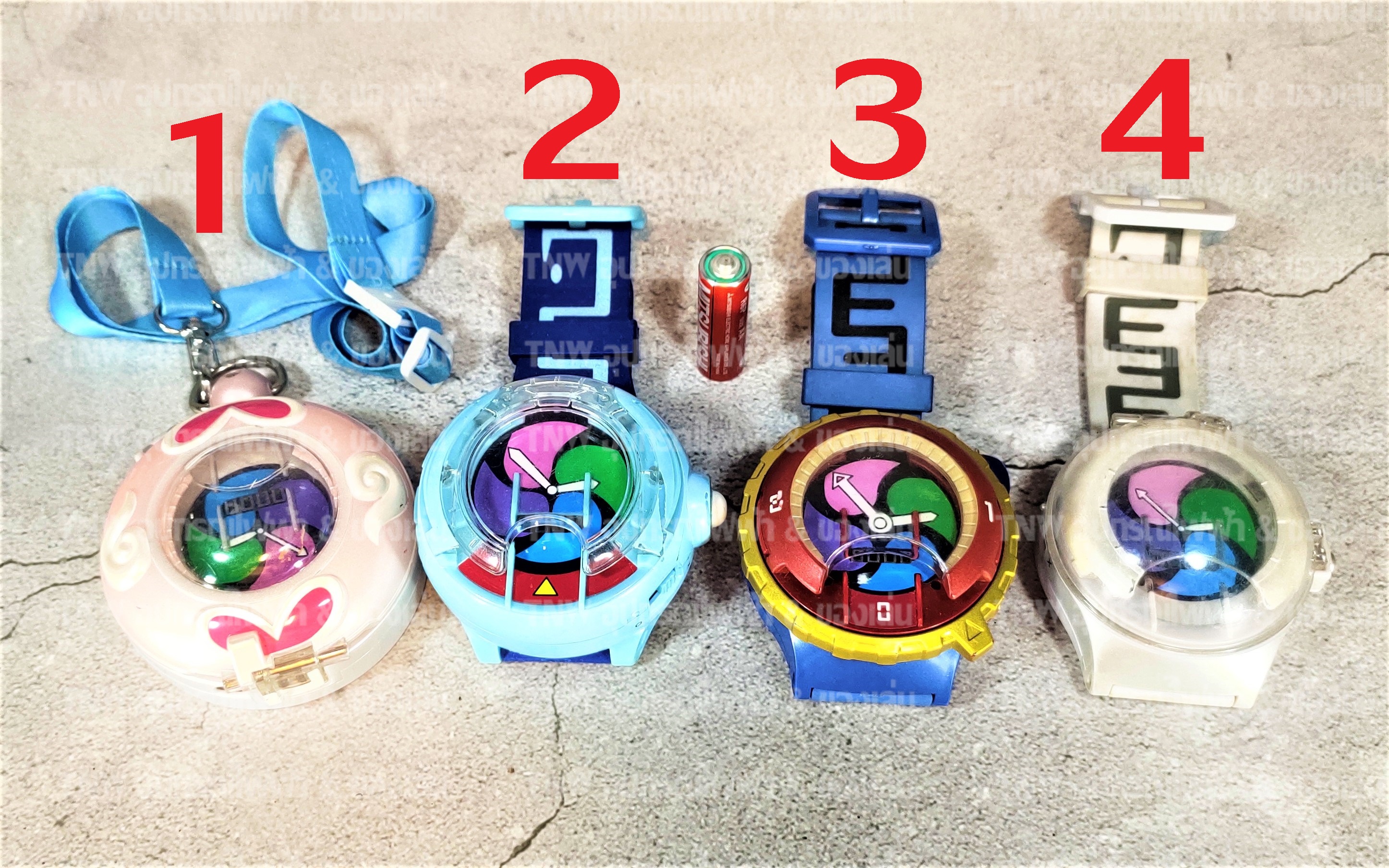 👉🏻👉🏻👉🏻 [ มือสอง งานแท้ ญี่ปุ่น ] นาฬิกา โยไควอทช์ Yo kai Watch 👉🏻👉🏻👉🏻 ใช้งานได้ปกติ ราคา อันละ 180