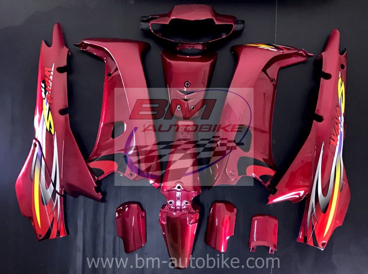 ชุดสี WAVE 100 110 แดงแก้ว 4 กก.