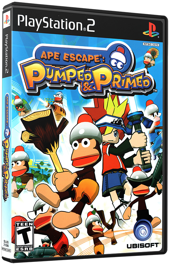 แผ่นเกมส์ PS2 : Ape Escape - Pumped & Primed