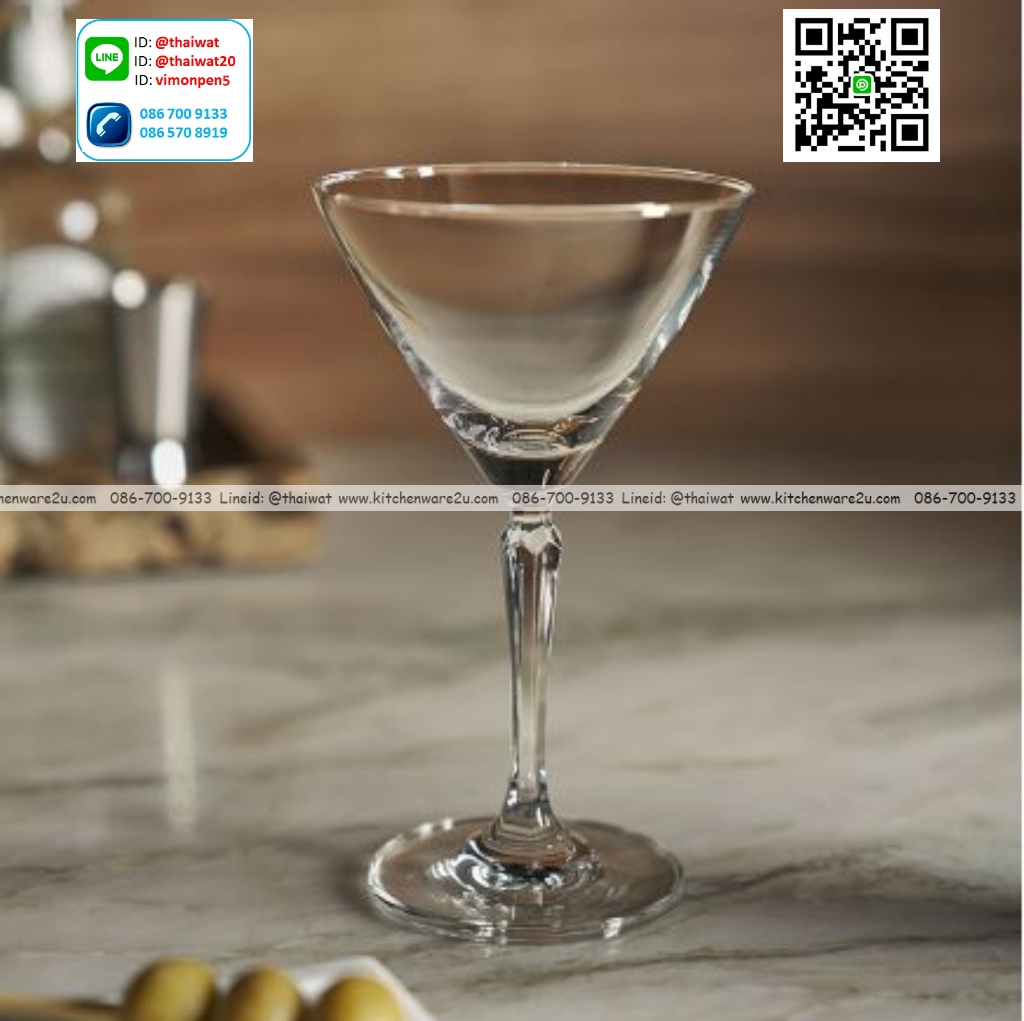 P12697 แก้วมีก้าน ใส่ไวน์ ใส่เครื่องดื่ม 7.5 Oz. 215 มิล (10*10*16.6 cm) No.1527C07 ราคาขายส่งต่อ 1 ลัง : 24 ใบ: เฉลี่ย 92.5 บต่อใบ