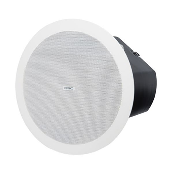 QSC AD-C6T-WH ลำโพงติดเพดาน 2 ทาง 6.5 นิ้ว 60 วัตต์ ceiling loudspeaker 70/100V transformers with 16-Ohm bypass