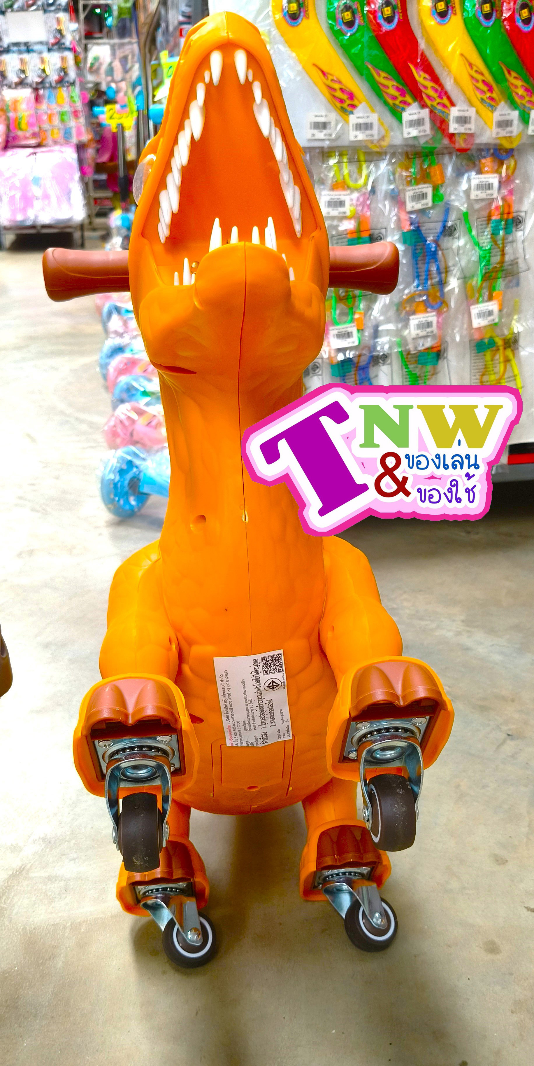 รถขาไถ T-Rex พ่นควันได้ มีแสง มีเสียง Rex-running ไดโนเสาร์พ่นน้ำ รถขาไถเด็ก มีเพลงมีไฟ แข็งแรง ทนทาน มีล้อเลื่อน