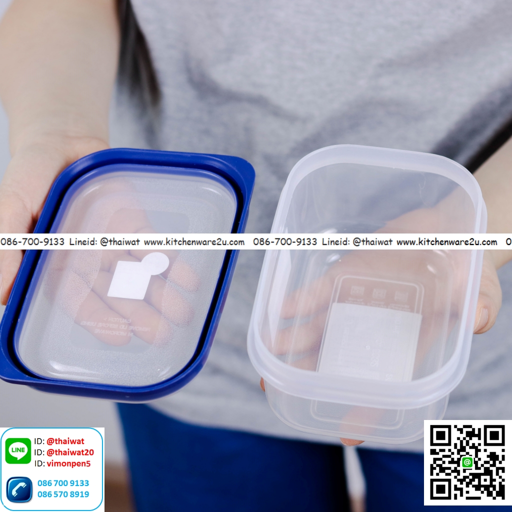 P03322 กล่องอาหาร แอนตี้แบคทีเรีย (10*15*8 cm) No.5032 เกรดเอ ราคาส่งต่อ 12 ใบ:เฉลี่ย 25 บ/ใบ