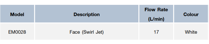 หัวเจท Face (Swirl Jet) EM0028
