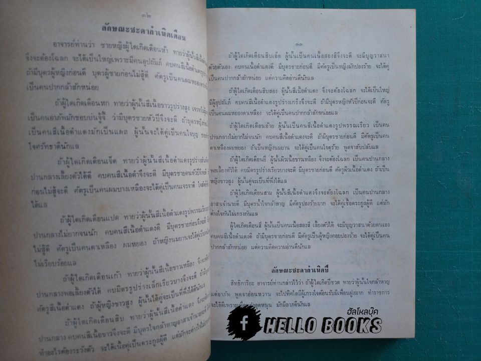 ทำนายฝัน, เกล็ดโหราศาสตร์แบบช่วยตัวเอง, การคิดหาฤกษ์, ตำราสมพงศ์ดูสามีภรรยา, ตำราทายเศษกำเนิด, ยามอุบากอง, การตั้งชื่อ ฯลฯ