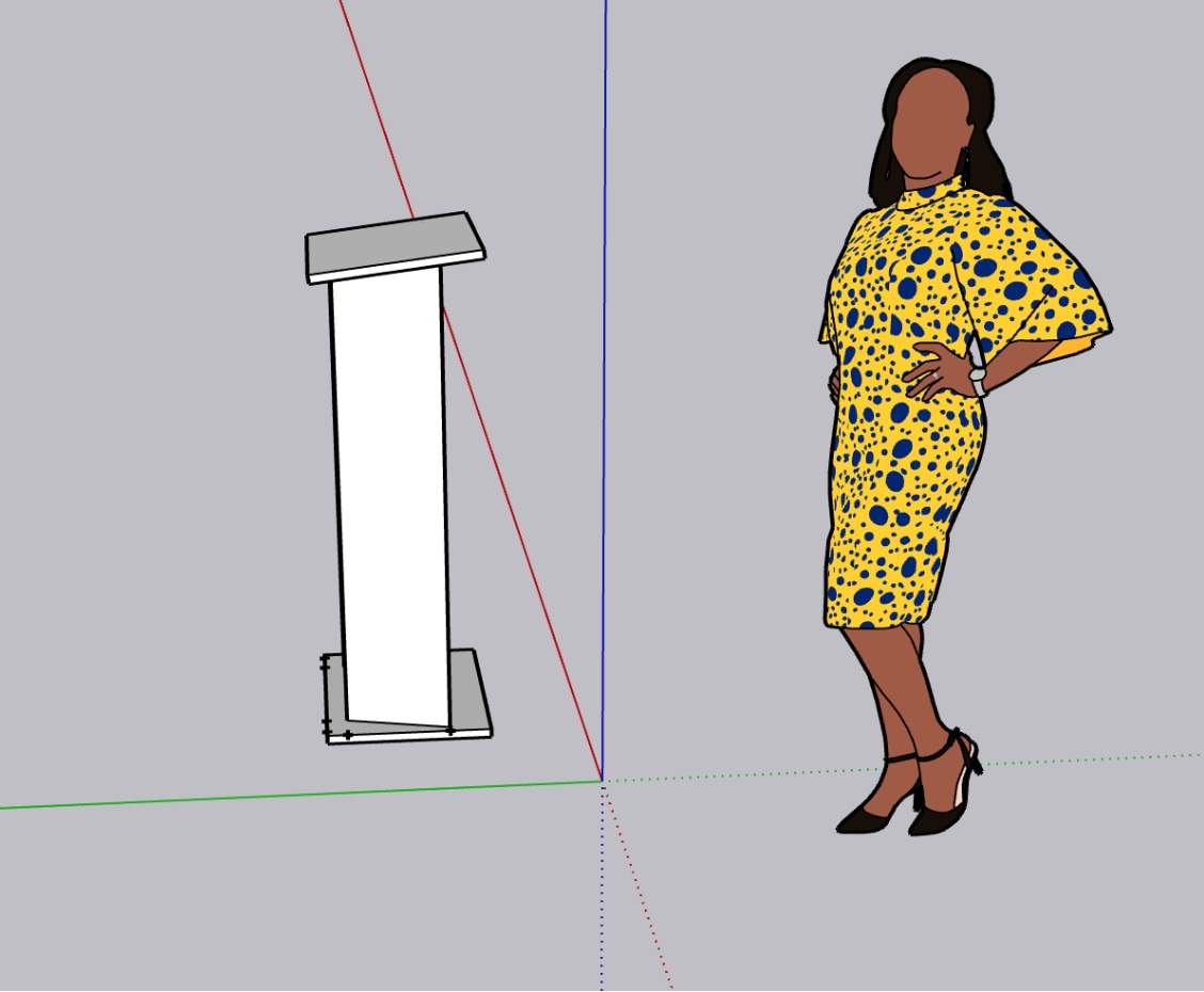 ป้ายโพเดียมอะคริลิคใส หรือ แท่นยืนบรรยาย