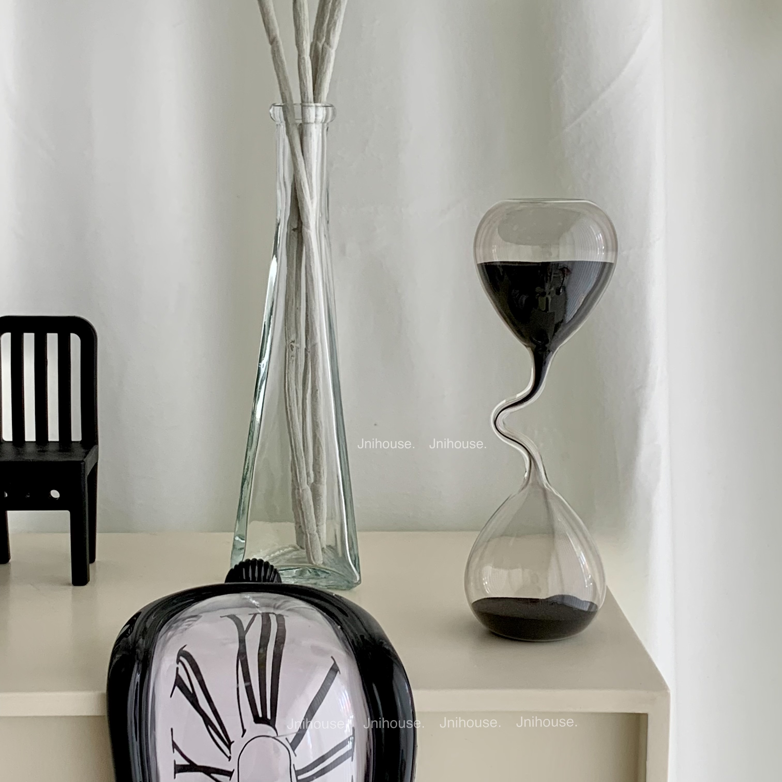 [พร้อมส่ง] Jnihouse : Black Sand Hourglass นาฬิกาทราย