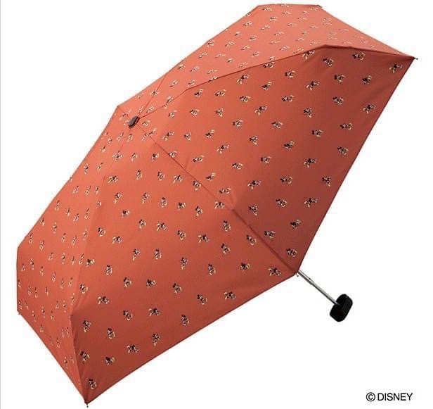 ร่มกันแดด ร่มกันฝน Wpc. © × mickey mouse Folding Umbrella (50 cm) Clutch Bag Type สีส้ม