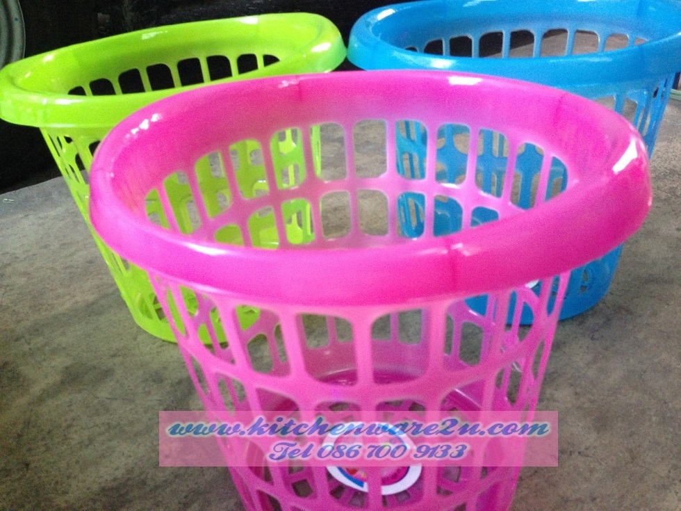 P07670 ตะกร้า วงรี (29*27*25 cm) เกรดเอ สีสวย No.054 JN ราคาส่งต่อ 1 โหล : 12 ใบ