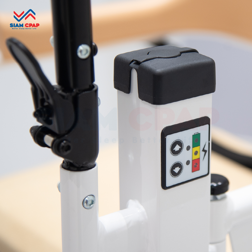 รถเข็นเคลื่อนย้ายคนไข้ (Electric Transfer Chair) รุ่น YK-TC0004 ปรับระดับแบบไฟฟ้า รับประกัน 2 ปี