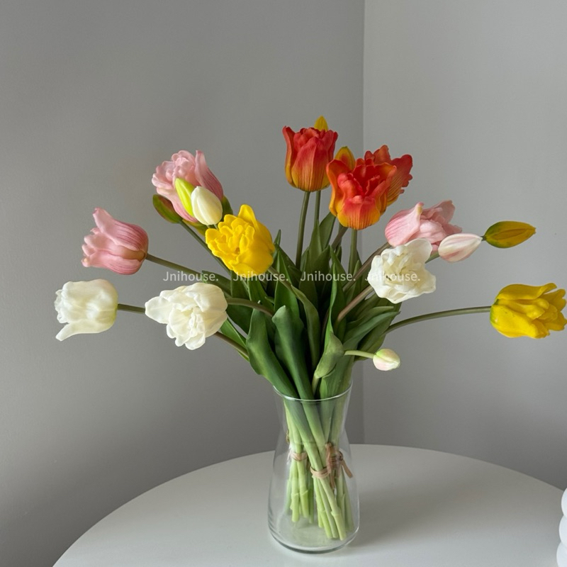 [พร้อมส่ง] Jnihouse : ทิวลิปประดิษฐ์รุ่นดอกใหญ่ (Tulip Artificial) ดอกไม้ประดิษฐ์