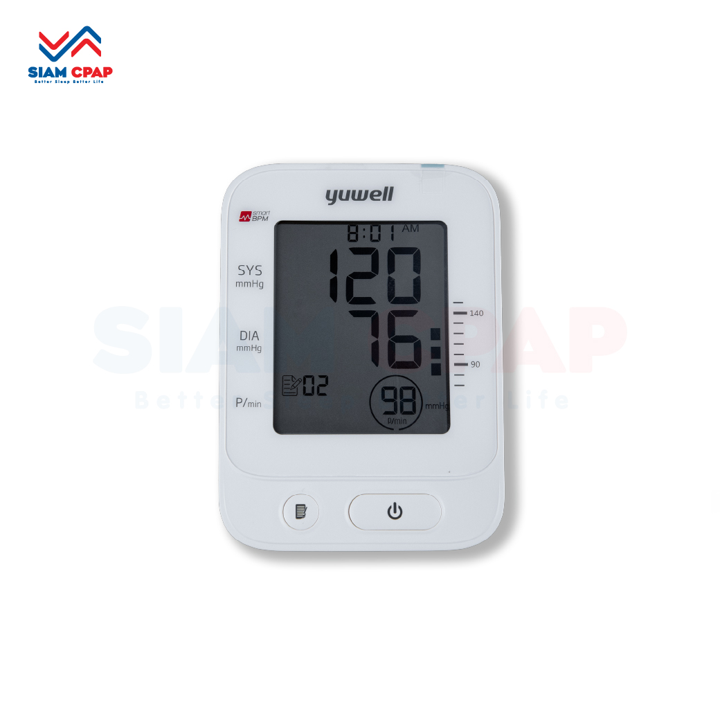 เครื่องวัดความดันอัตโนมัติ Yuwell รุ่น YE660E มีเสียงพูดภาษาไทย ราคาประหยัด
