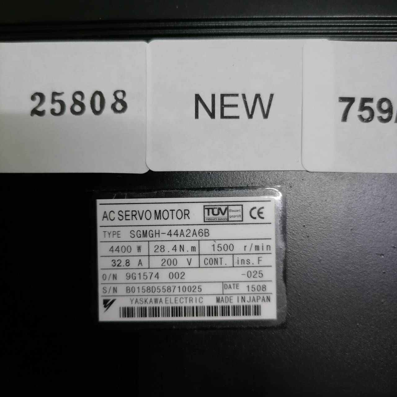 SGMGH-44A2A6B SERVO MOTOR "YASKAWA"