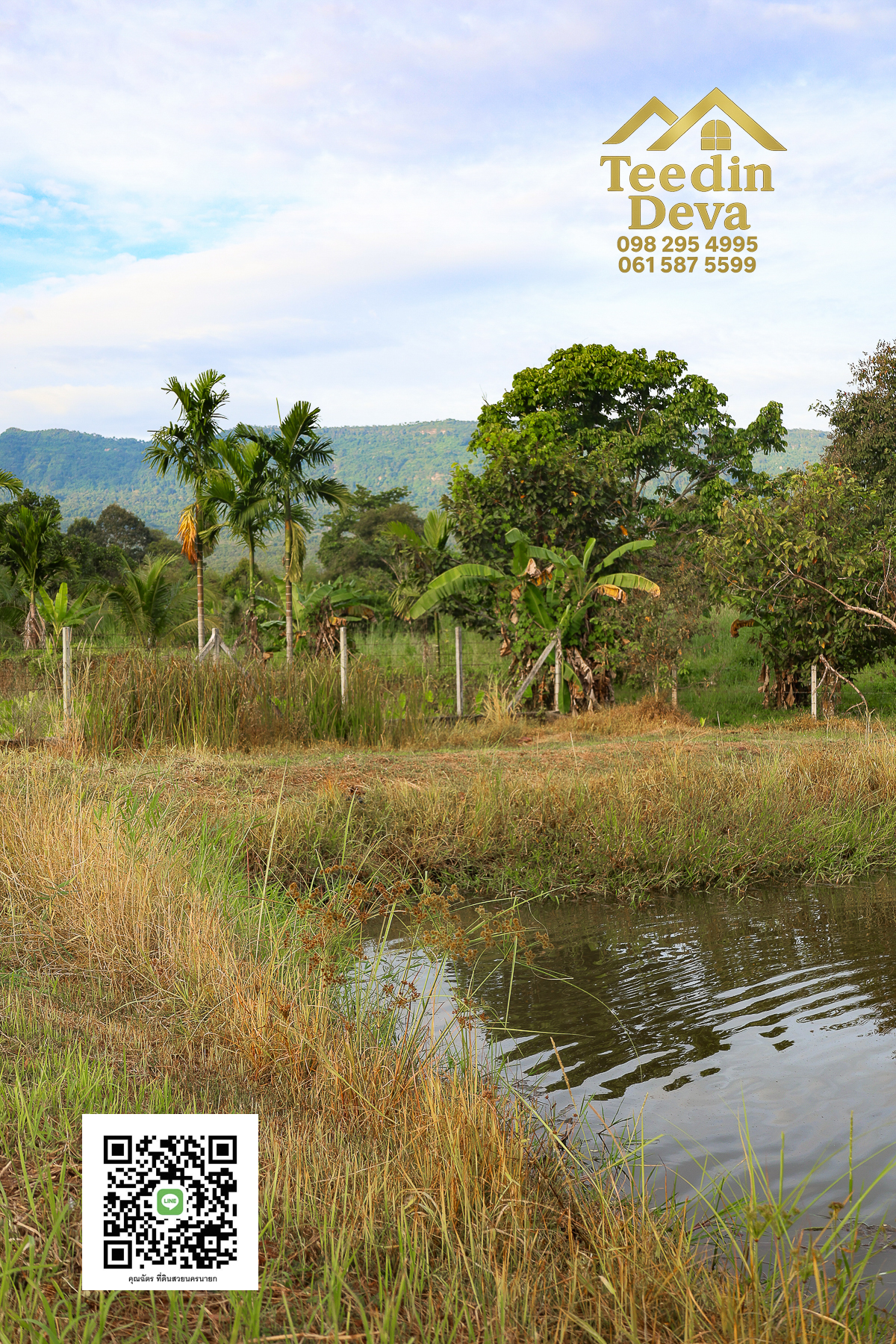 💭 ตื่นเช้าลมเย็น เห็นเขาใหญ่ตรงหน้า... ที่ดินสวนผลไม้ 2 ไร่ 3 งาน ต.นาหินลาด อ.ปากพลี จ.นครนายก