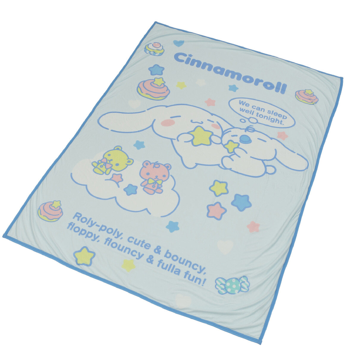 Cooling blanket ผ้าห่มเย็นลายลิขสิทธิ์ มีให้เลือก 4 ลาย Sumikko / Cinnamoroll / Sanrio Characters ***เหลือลายเดียว Cinnamon roll
