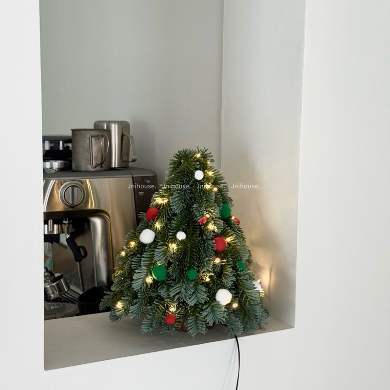 [พร้อมส่ง] Jnihouse : บอลกำมะหยี่ โบว์ ประดับคริสต์มาส (Christmas Tree Decoration)