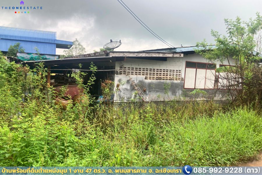 🏠✨ ประกาศขายบ้านพร้อมที่ดิน “แปลงมุม” ทำเลบ้านซ่อง – พนมสารคาม, ฉะเชิงเทรา