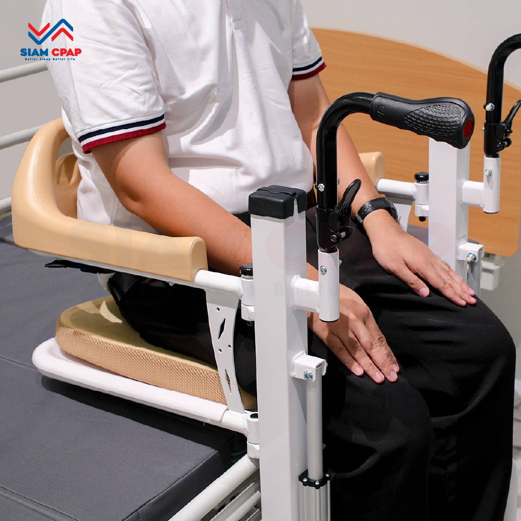 รถเข็นเคลื่อนย้ายคนไข้ (Electric Transfer Chair) รุ่น YK-TC0004 ปรับระดับแบบไฟฟ้า รับประกัน 2 ปี